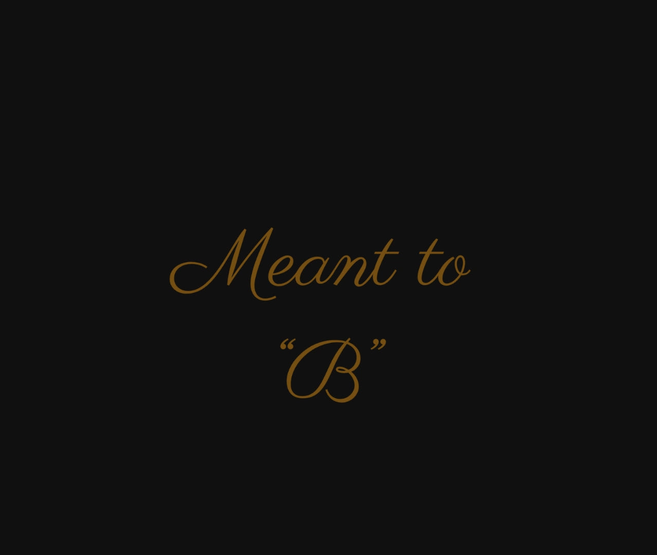 Minimalist 'Meant to B' Crewneck Sweatshirt — Subtle Floral Logo